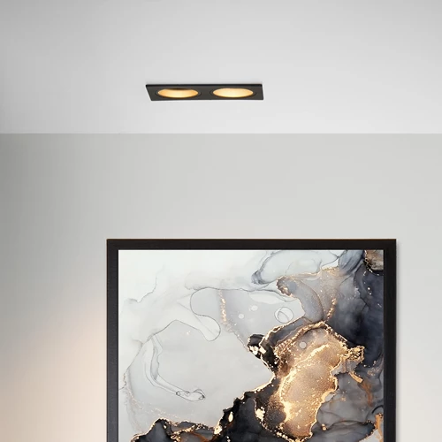 Lucide EMBED - Einbaustrahler - 2xGU10 - Schwarz - Atmosphäre 1